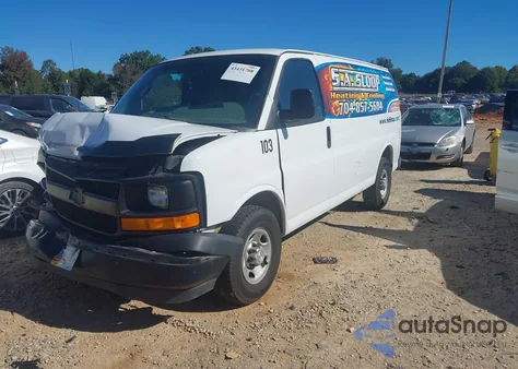 2017 Chevrolet Express 2500 Work Van from USA, damaged, VIN 1GCWGAFG4H1204550